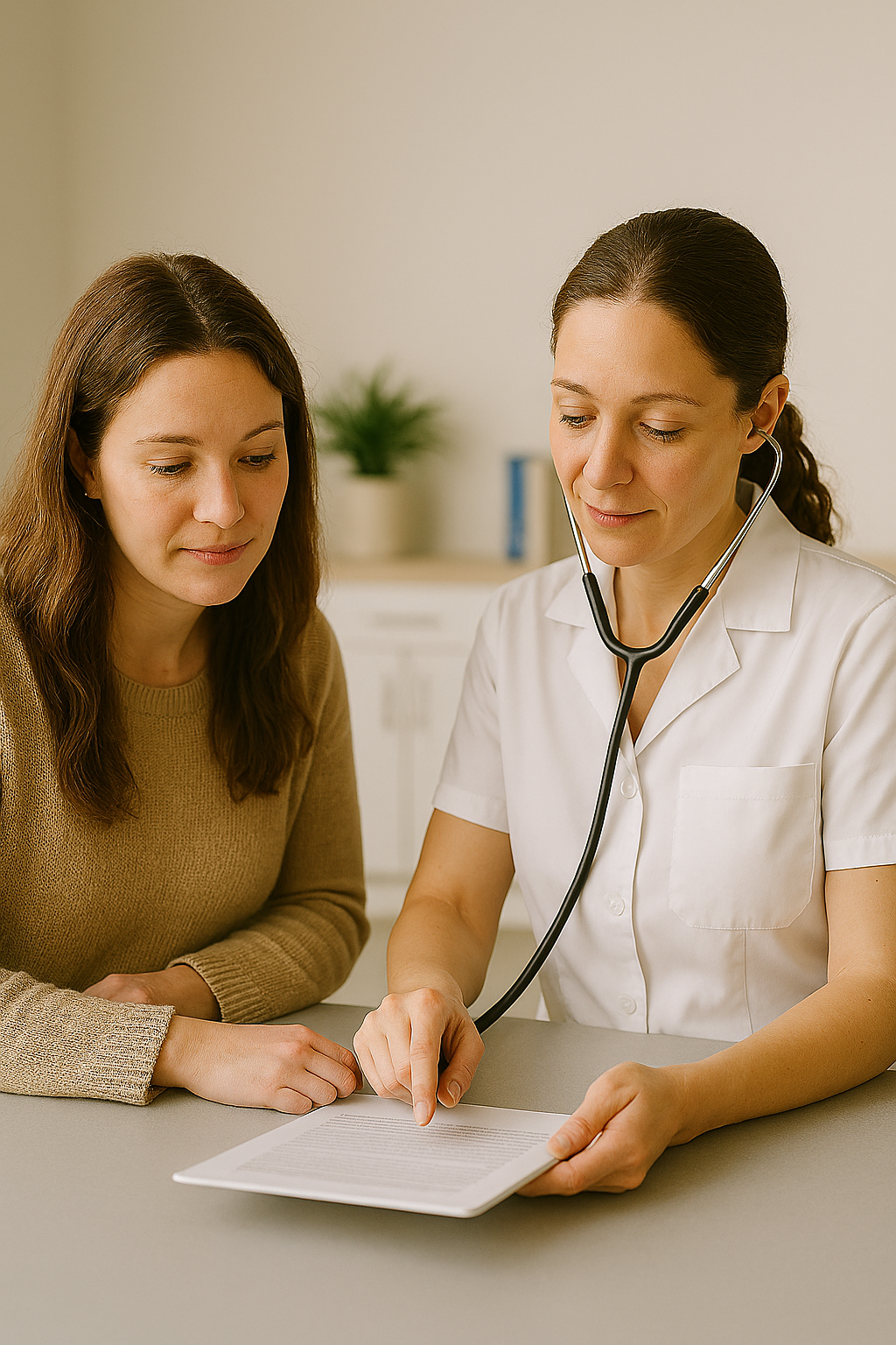 Pet owner discussing spay surgery options and costs with veterinarian