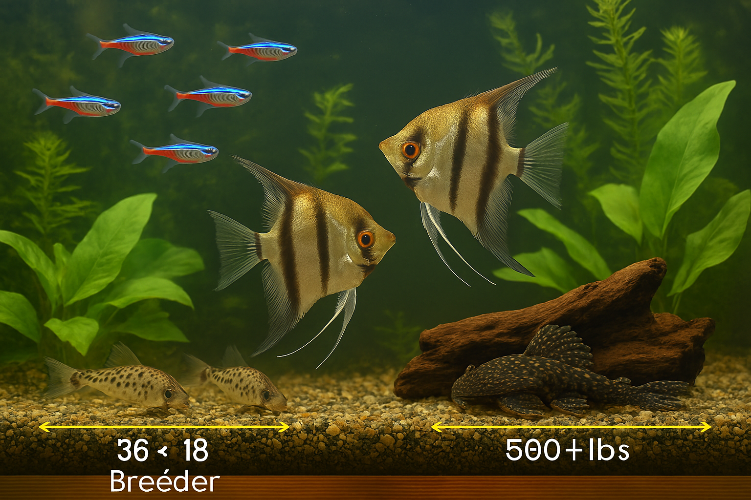 What Actually Fits in a 50 Gallon Tank